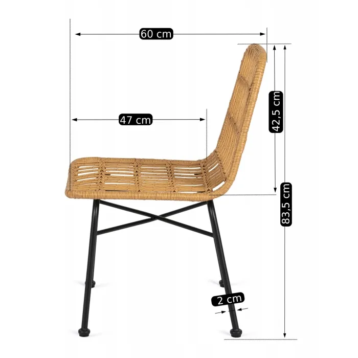 Стілець MEBEL ELITE WALDI, ротанг фото №15