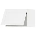 IKEA METOD МЕТОД, шафа навісна, горизонтальна, білий Енкопінг / білий імітація дерева, 60x40 см 694.734.88 фото thumb №1