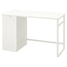 IKEA LÄRANDE ЛЕРАНДЕ, стіл із висувним модулем д/зберіган, білий, 120x58 см 004.927.95 фото