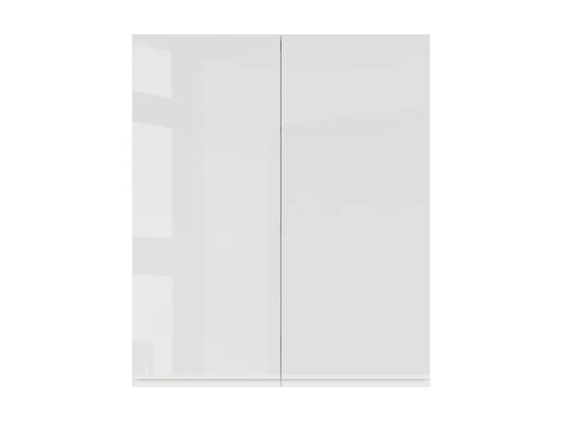 BRW Кухонный верхний шкаф Sole 80 см с отводом, двухдверный, белый глянец, альпийский белый/глянцевый белый FH_GC_80/95_L/P-BAL/BIP фото №1