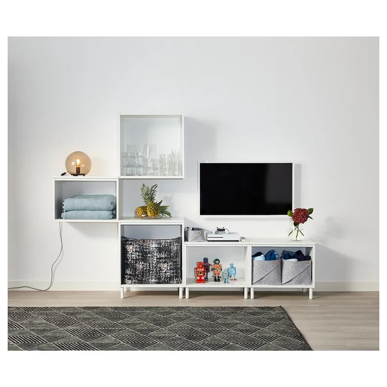 IKEA PLATSA ПЛАТСА, шафа, білий/ФОННЕС білий, 180x42x113 см 392.485.85 фото №6