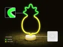 BRW Светодиодный ананас неоновая настольная лампа микс желто-зеленый 093830 фото thumb №4