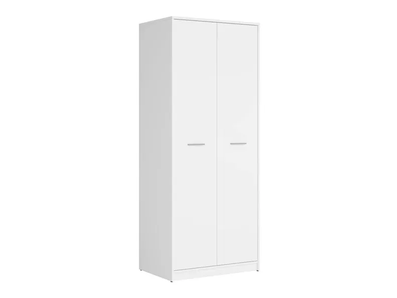 BRW Двухдверный шкаф Nepo Plus 80 см Plus белый, белый SZF2D-BI фото №1
