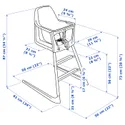 IKEA LANGUR ЛАНГУР, дитячий стілець/стільчик д/годуван, білий 092.525.93 фото thumb №8