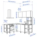 IKEA ENHET ЕНХЕТ, кутова кухня, білий 193.381.29 фото thumb №3