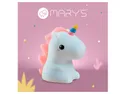 BRW Світлодіодна силіконова лампа Mary's Unicorn LED біло-рожева 096890 фото thumb №3