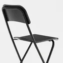 IKEA FRANKLIN ФРАНКЛИН, стул барный, складной, чёрный / черный, 63 см 504.064.65 фото thumb №4