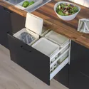 IKEA HÅLLBAR ХОЛЛЬБАР, рішення для сортування відходів, для METOD МЕТОД кух шухляди вентильований / світло-сірий, 40 л 393.089.23 фото thumb №3