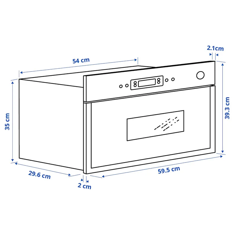 IKEA MATÄLSKARE МАТЭЛСКАРЕ, СВЧ, IKEA 300 нержавеющая сталь 403.687.70 фото №8