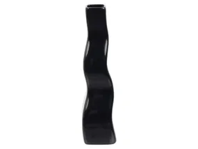BRW керамічна зигзагоподібна ваза чорна 091705 фото