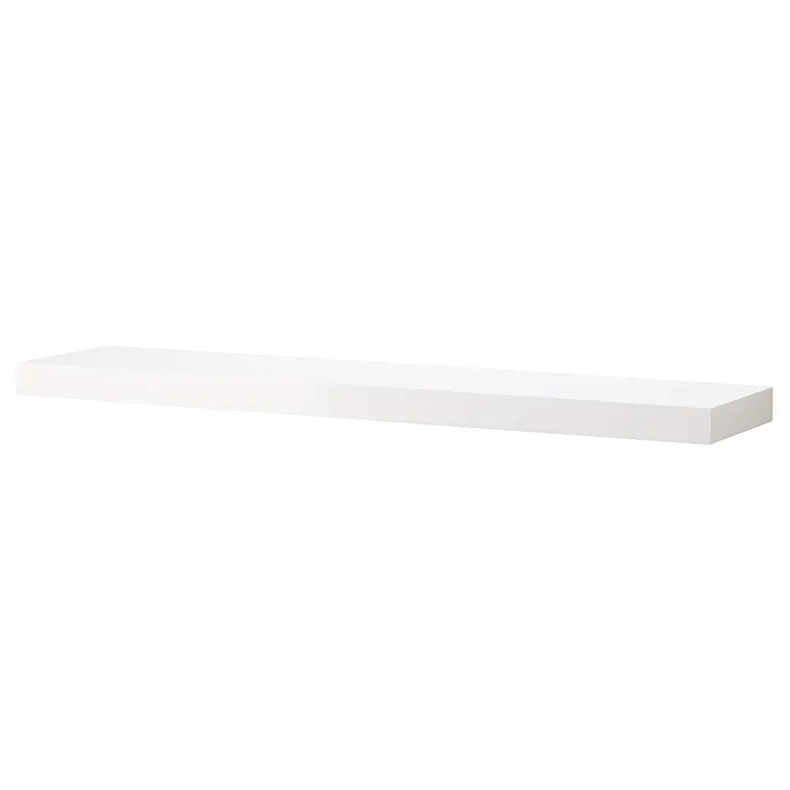 IKEA LACK ЛАКК, полиця навісна, білий / глянець, 110x26 см 203.096.54 фото №1