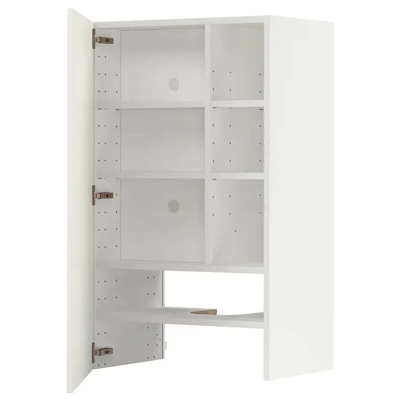 IKEA METOD МЕТОД, навесной шкаф д / вытяжки / полка / дверь, белый / гавсторпский бежевый, 60x100 см 795.042.10 фото №1