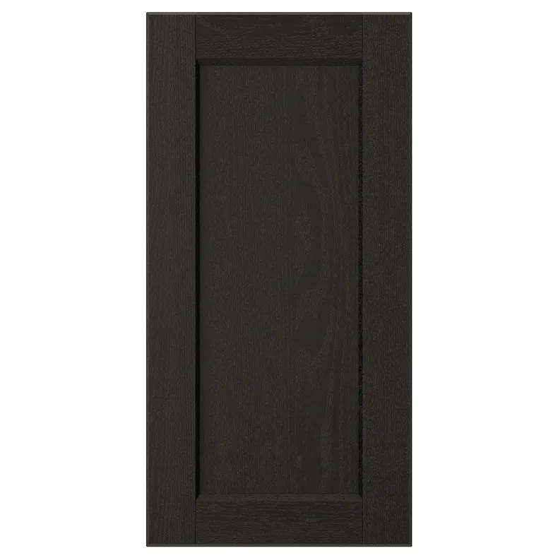 IKEA LERHYTTAN ЛЕРХЮТТАН, дверцята, чорна морилка, 30x60 см 604.188.49 фото №1