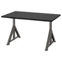 IKEA IDÅSEN ІДОСЕН, письмовий стіл, чорний / темно-сірий, 120x70 см 192.810.24 фото thumb №1
