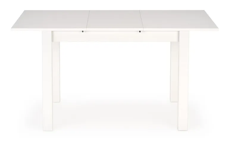 Обідній стіл розкладний HALMAR GINO 100-135x60 см, стільниця - біла, ніжки - білі фото №5