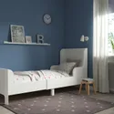 IKEA BUSUNGE БУСУНГЕ, розсувне ліжко, білий, 80x200 см 703.057.00 фото thumb №3