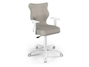 BRW Молодіжний поворотний стілець сірий, розмір 6 OBR_DUO_BIALY_ROZM.6_MONOLITH_03 фото