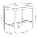 IKEA EKEDALEN ЕКЕДАЛЕН, барний стіл, темно-коричневий, 120x80x105 см 904.005.17 фото thumb №7