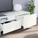 IKEA BESTÅ БЕСТО, шкаф для ТВ, комбинация, белый / Лаппвикен / Стуббарп белый, 240x42x230 см 494.119.72 фото thumb №6