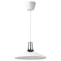 IKEA FYRTIOFYRA ФЮРШІОФЮРА, підвісний світильник, хромований ефект / білий, 38 см 705.108.85 фото thumb №1