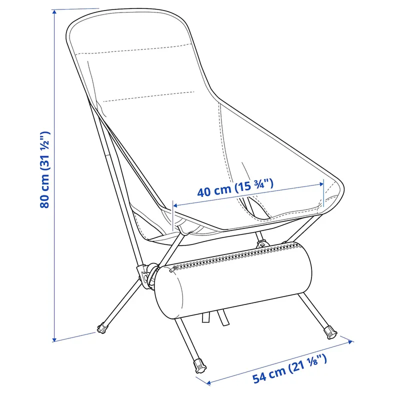 IKEA STRANDÖN СТРАНДЕН, стілець складаний, зелений 805.758.43 фото №4