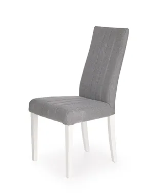 Кухонний стілець HALMAR DIEGO білий/сірий фото