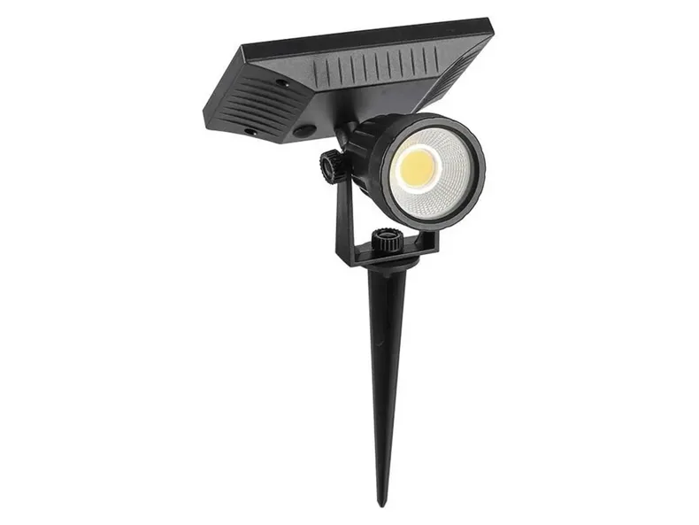 BRW VT-952 Світлодіодний садовий світильник з наземним приводом у пластиковому корпусі чорного кольору 093639 фото №1