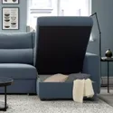 IKEA ESKILSTUNA ЭСКИЛЬСТУНА, 3-местный диван с козеткой, Окрашенный в синий цвет 995.201.91 фото thumb №5
