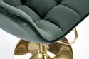 Барный стул HALMAR H120 темно-зеленый, золотой фото thumb №7