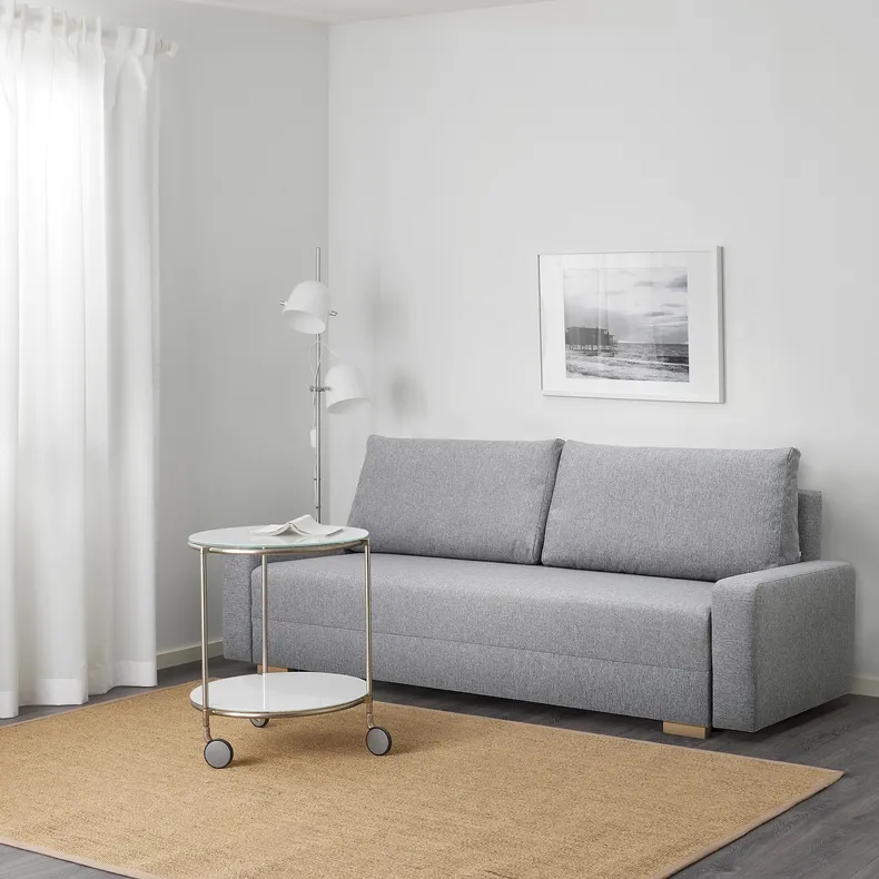 IKEA GRÄLVIKEN ГРЕЛЬВІКЕН, 3-місний диван-ліжко, сірий 703.405.67 фото №3