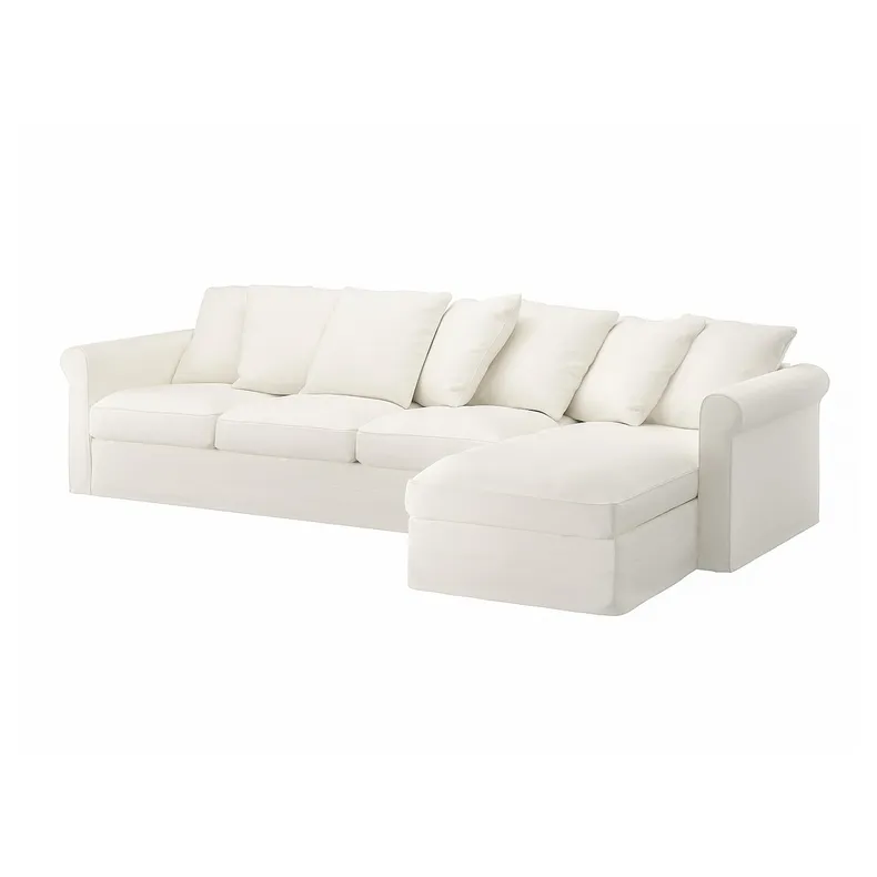 IKEA GRÖNLID ГРЕНЛІД, чохол д / 4-місн дивана з кушеткою, ІНСЕРОС білий 794.070.87 фото №2