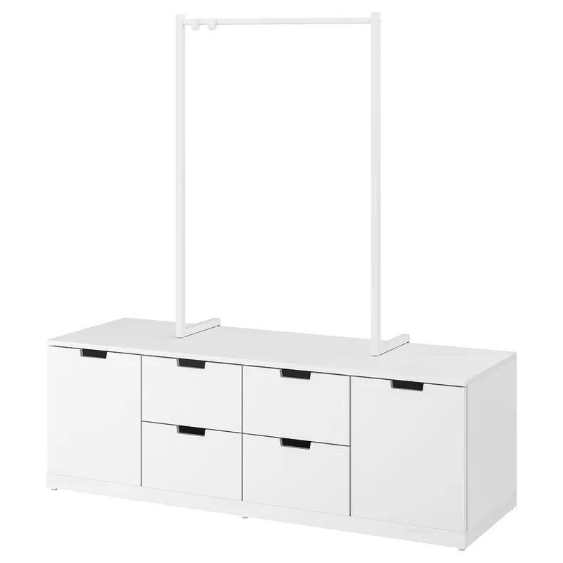 IKEA NORDLI НОРДЛИ, комод с 6 ящиками, белый, 160x169 см 892.951.69 фото №1