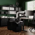 IKEA TROTTEN ТРОТТЕН, стол / трансф, бежевый / антрацит, 160x80 см 194.295.96 фото thumb №5