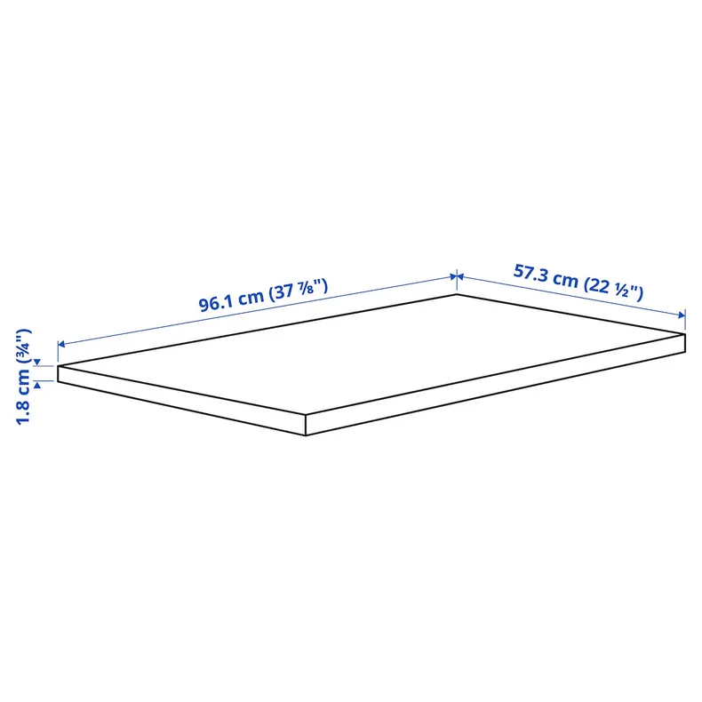 IKEA KOMPLEMENT КОМПЛИМЕНТ, полка, белый, 100x58 см 702.779.57 фото №5