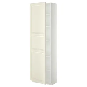 IKEA METOD МЕТОД, высокий шкаф с полками, белый / бодбинские сливки, 60x37x200 см 094.614.45 фото