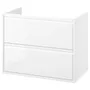 IKEA ÄNGSJÖN ЭНГШЁН, шкаф для раковины с ящиками, белый глянец, 80x48x63 см 905.350.88 фото