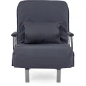 Крісло розкладне MEBEL ELITE DARK, тканина: сірий фото thumb №2