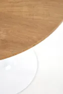 Кухонний стіл HALMAR STING 80x80 см дуб натуральний, білий фото thumb №3