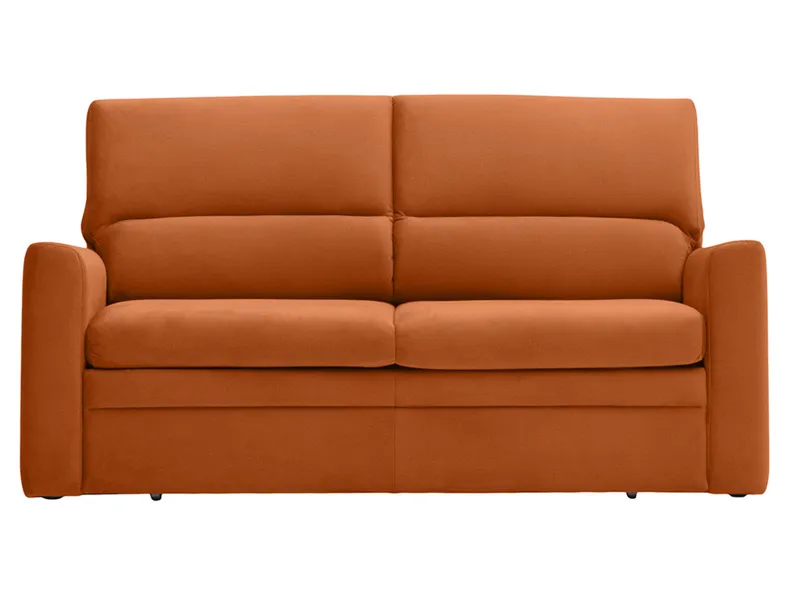 BRW Трехместный диван Fulla с ящиком для хранения велюр оранжевый, Элемент 09/N7 SO3-FULLA-3FBK-GA2_B949CA фото №1