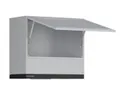 BRW Верхний шкаф для кухни Verdi 60 см с вытяжкой светло-серый матовый, греноловый серый/светло-серый матовый FL_GOO_60/50_O_FL_BRW-SZG/JSZM/CA фото thumb №3