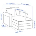 IKEA GRÖNLID ГРЁНЛИД, козетка, Люнген ярко-красный 894.089.15 фото thumb №6