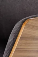 Мягкое кресло HALMAR CHILLOUT серый / американский орех / черный фото thumb №7