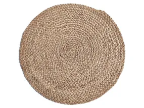 BRW Плетеный коврик из кукурузной соломы коричневый 091334 фото