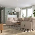 IKEA KIVIK КІВІК, диван U-подібної форми, 6-місний, Талміра бежевий 895.277.20 фото thumb №2