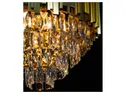 BRW Металевий 5-точковий підвісний світильник Valetta в золотому кольорі 092942 фото thumb №3