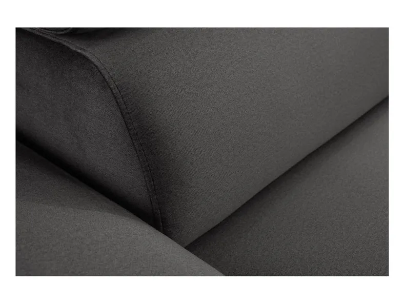 BRW Кутовий розкладний диван Alegra з ящиком для зберігання велюровий графіт, Елемент 02 NA-ALEGRA-L-G2_BA4230 фото №12