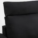 IKEA VIMLE ВІМЛЕ, 3-місний диван, з узголів'ям з широкими підлокітниками/САКСЕМАРА чорно-синій 494.014.64 фото thumb №5