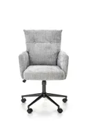 Крісло офісне обертове HALMAR FLORES, сірий фото thumb №9