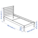 IKEA TARVA ТАРВА, каркас кровати, белое пятно, 90x200 см 005.862.04 фото thumb №3