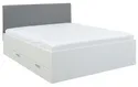 BRW Кровать Juist 140x200 с ящиками и матрасом белая, белый JUIST/140-BI фото thumb №1